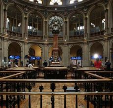 Interior del Palacio de la Bolsa de Madrid 