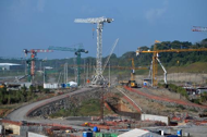 Vista de las obras en construcción del Canal de Panamá, el 17 de bril de 2014 en Colón, 110 kilómetros al noroeste de Ciudad de Panamá